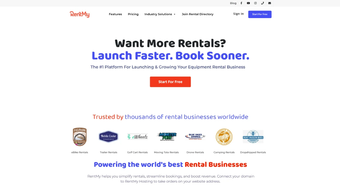 Infographic showing five reasons why RentMy is the best medical equipment rental software